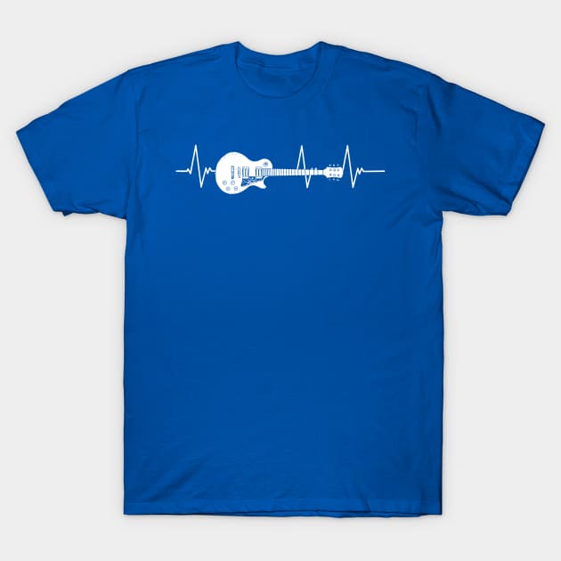 Guitar Hearbeat T-Shirt by Throbpeg